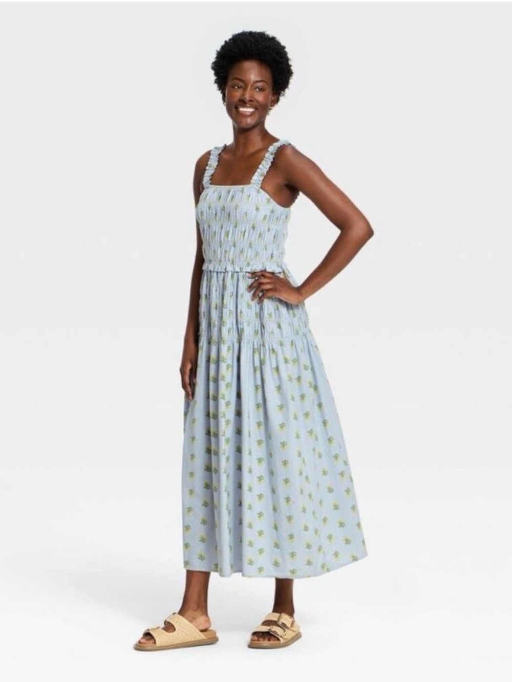 Smocked Maxi A-Line Dress from Universal Thread NWT